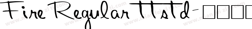 Fire Regular ttstd字体转换